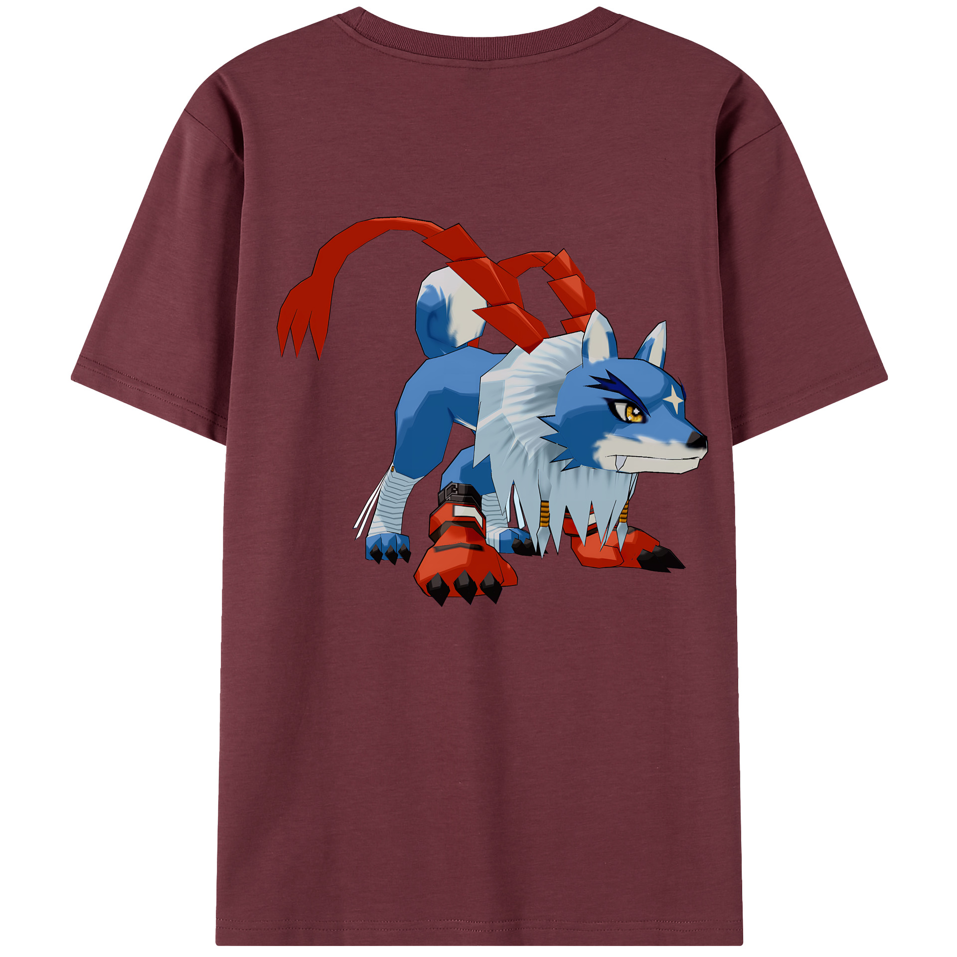 （画像用） Digimon デジタルモンスター/デジモン 綿100％半袖Tシャツ（背面プリント）
